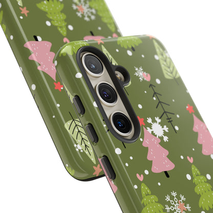 Whimsical Christmas Tree Pattern – Samsung Galaxy Series Case