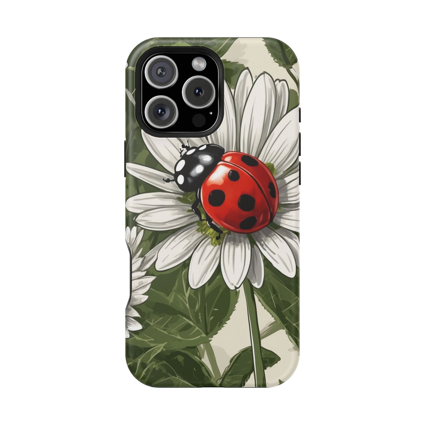 Ladybug & Daisy Garden Charm - MagSafe iPhone Case