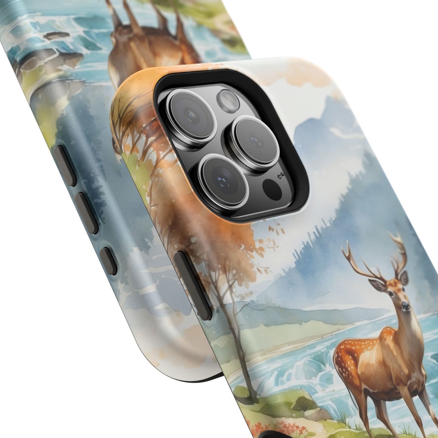 MagSafe-Compatible iPhone Case – Serene Valley Stag