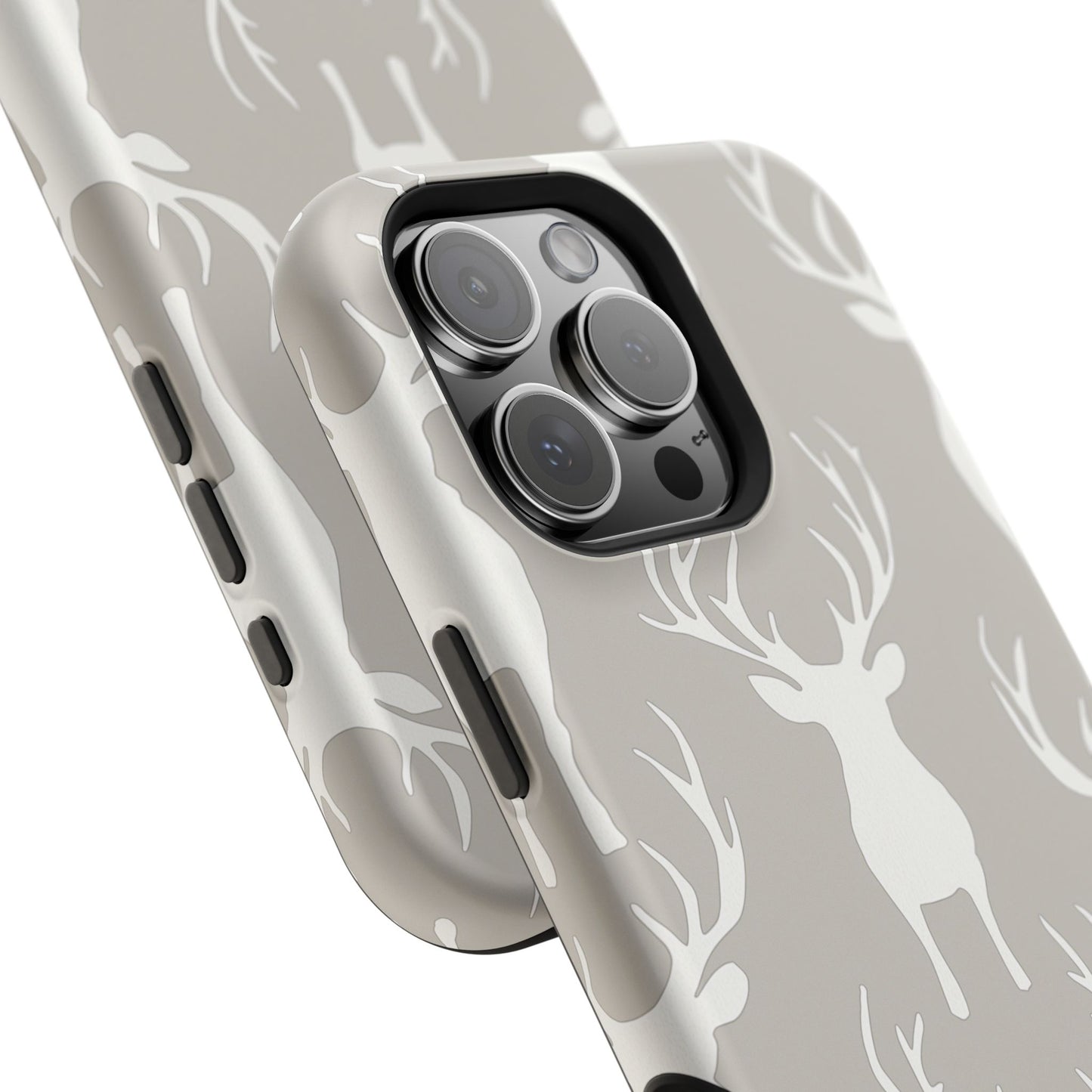 Minimalist Deer Silhouette MagSafe Pattern – iPhone Series Case