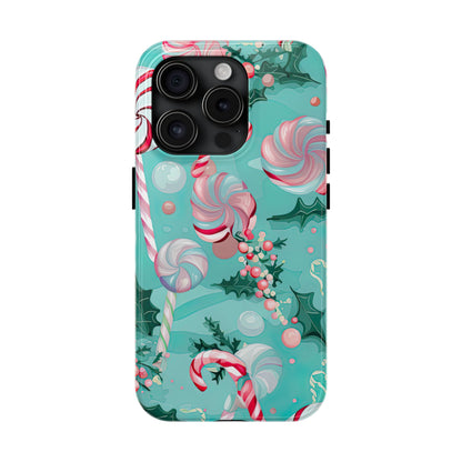 Candy Cane & Peppermint Holiday Delight – iPhone Series Case