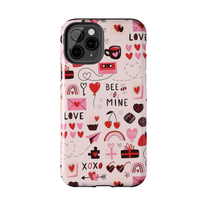 iPhone Case: Bee Mine Love Doodles