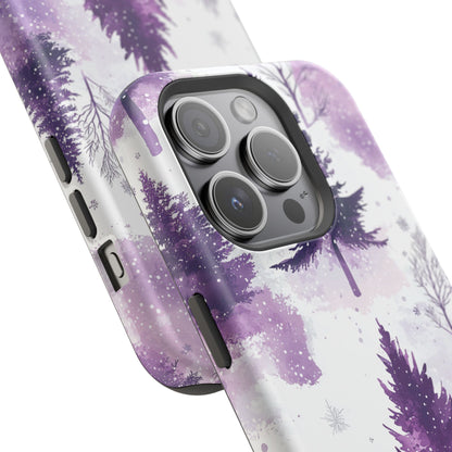 Purple Snowy Forest - MagSafe iPhone Series Case