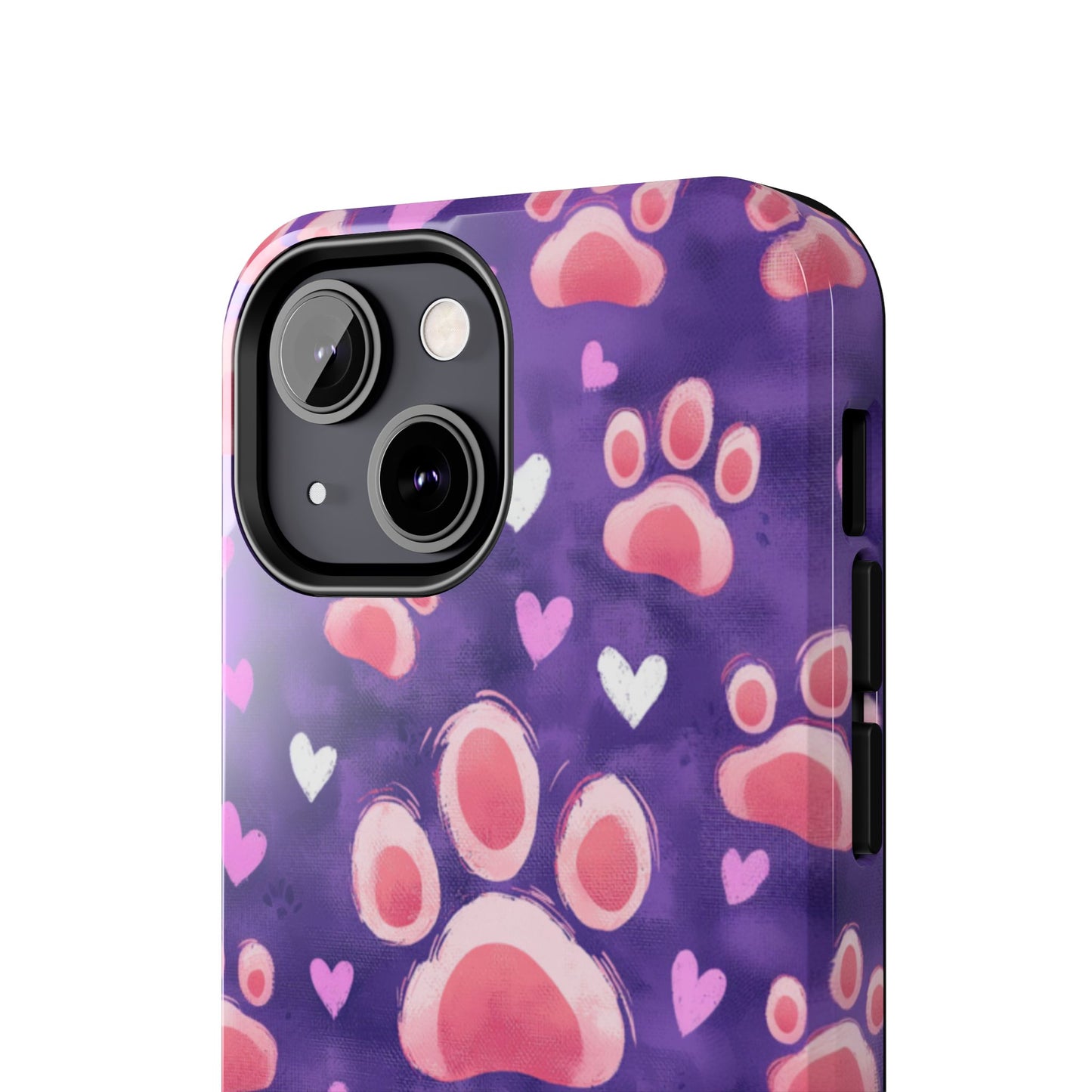 Bold Paw Print iPhone Case - Vibrant Pet-Themed Protective Cover