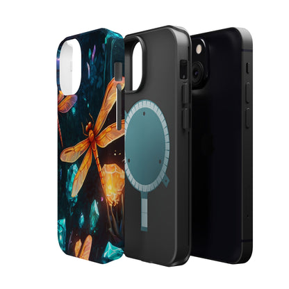 Mystical Dragonflies & Crystals – MagSafe iPhone Series Case