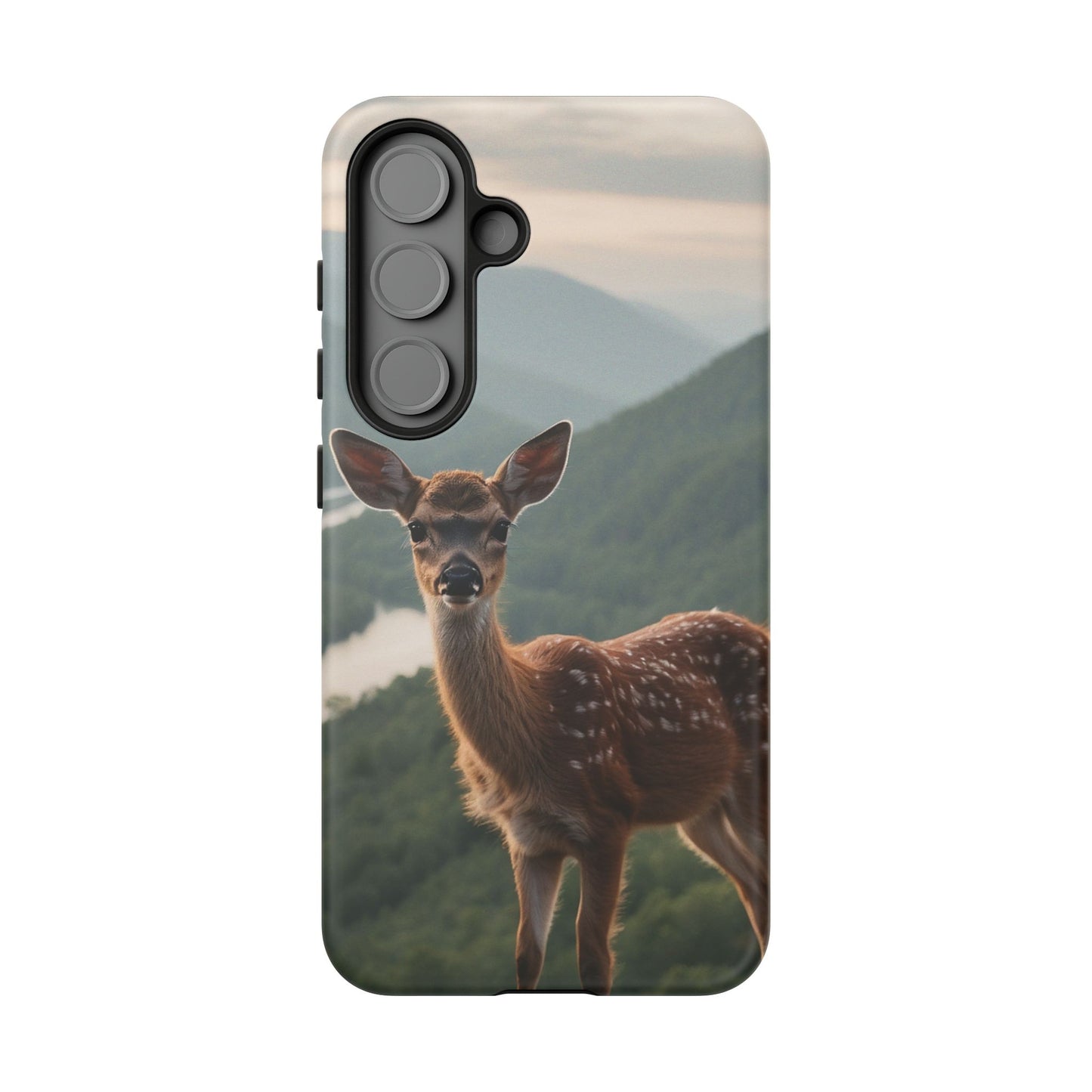 Majestic Fawn Overlooking Mountain Vista Samsung Galaxy Case