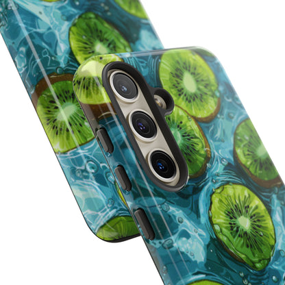 Tropical Kiwi Splash Samsung Galaxy  Case – Tough Dual-Layer, Vibrant Summer Design