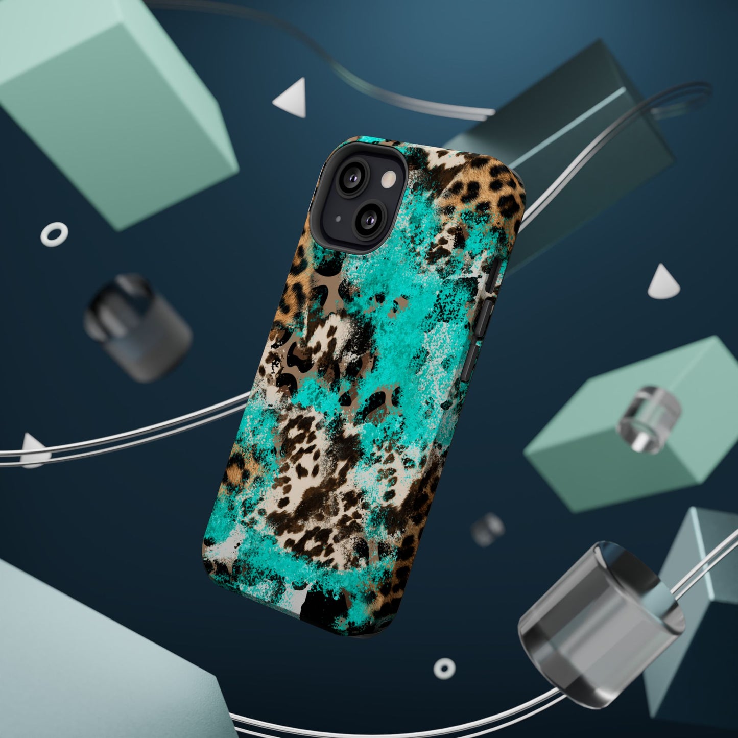 Aqua Splash Leopard - MagSafe iPhone Series Case