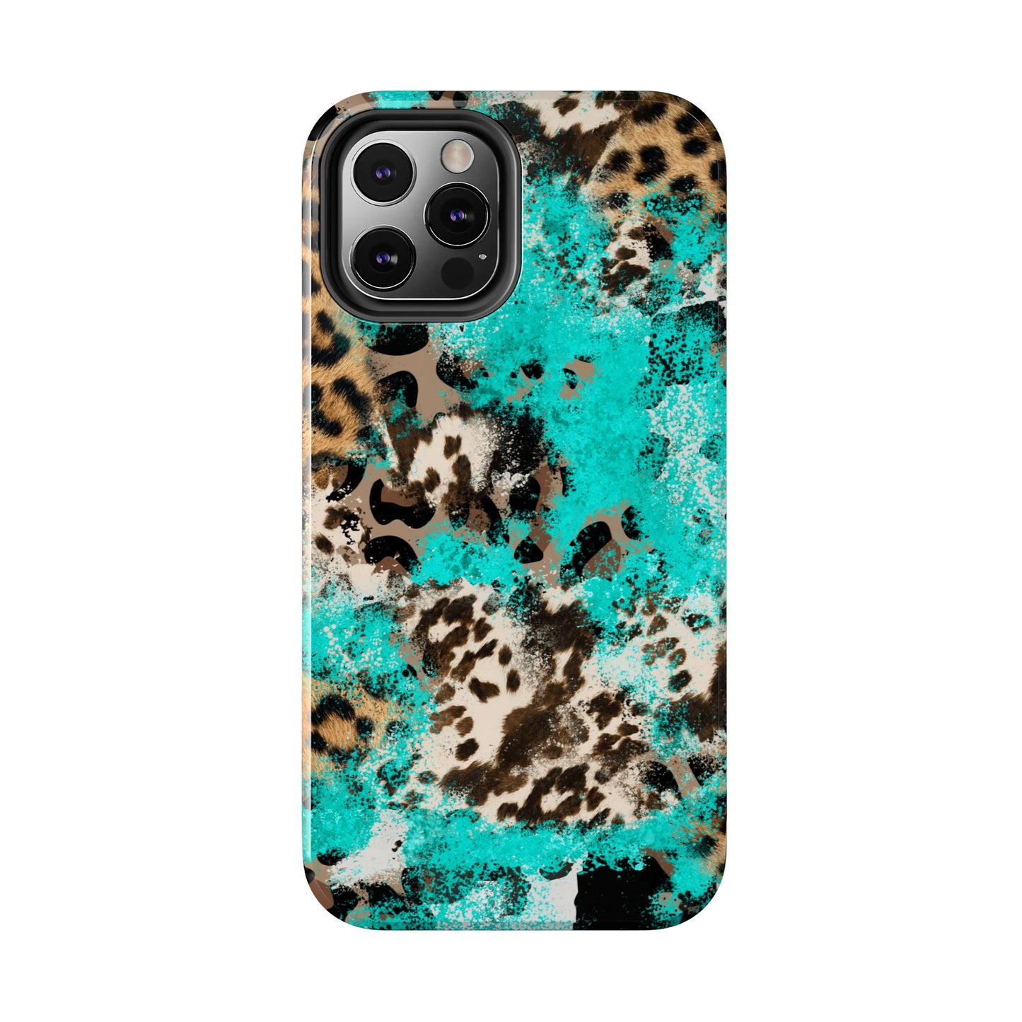 Aqua Splash Leopard - iPhone Series Case