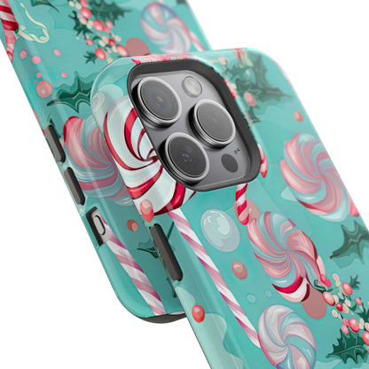 Candy Cane & Peppermint Holiday Delight – MagSafe iPhone Series Case