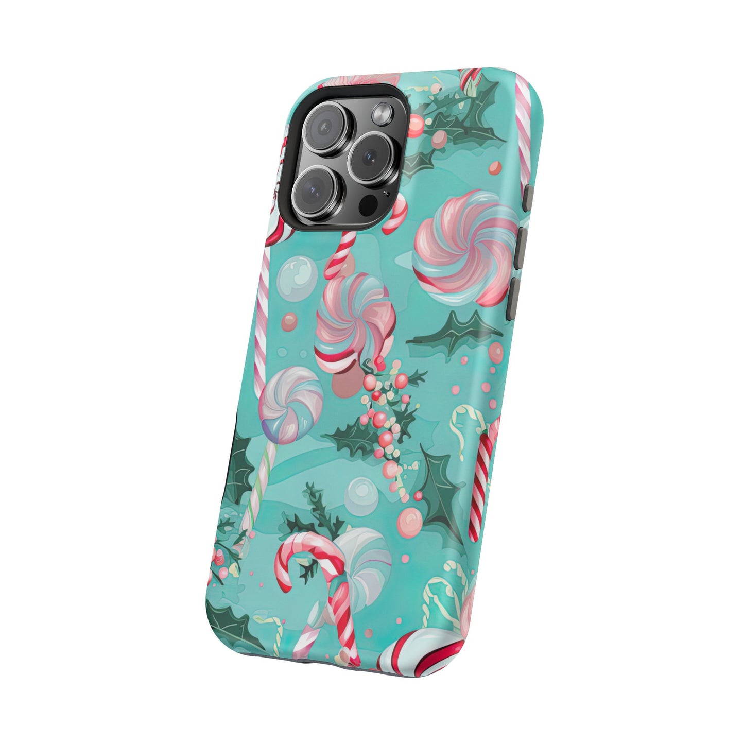 Candy Cane & Peppermint Holiday Delight – MagSafe iPhone Series Case