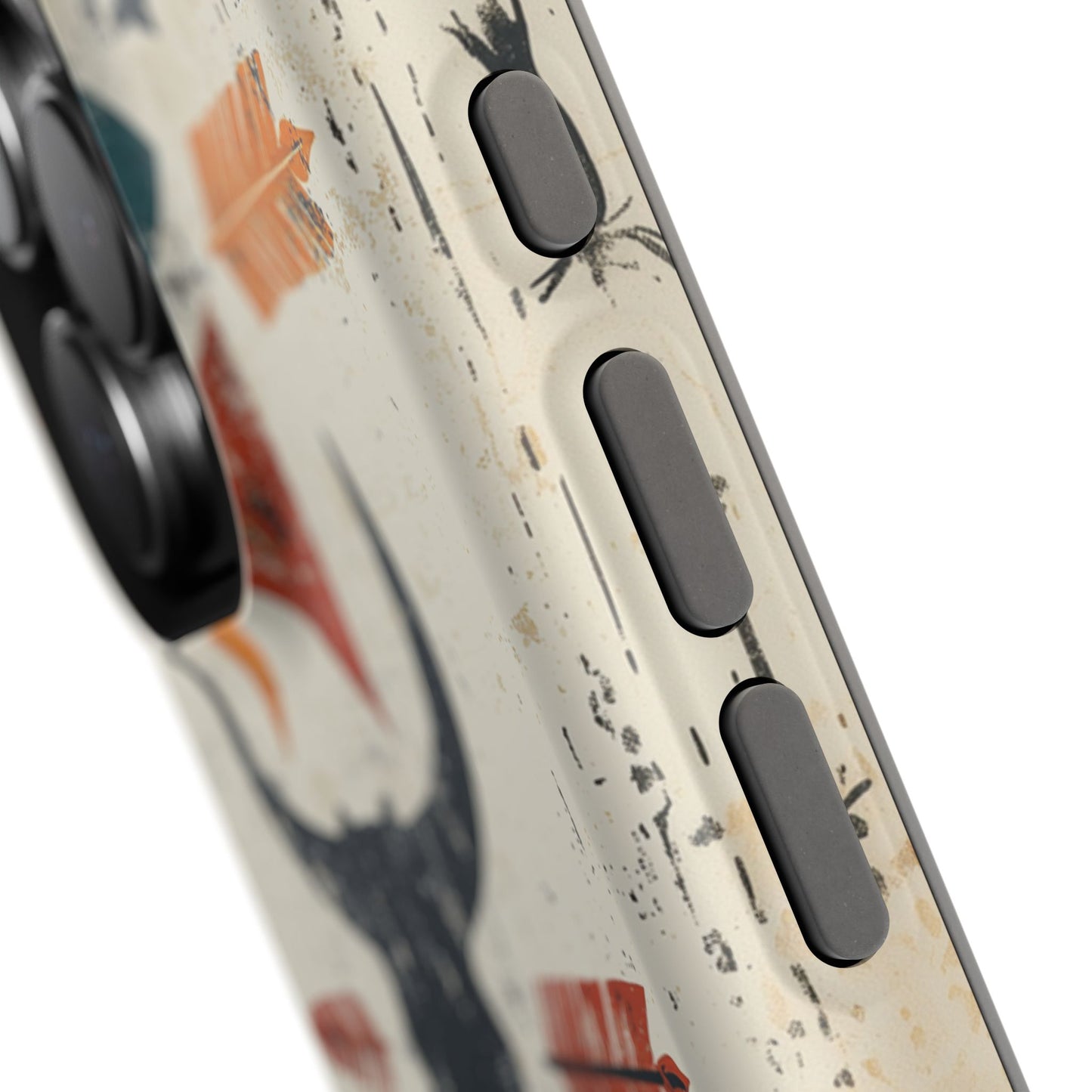 Tribal Bull Skull & Arrows Tough MagSafe iPhone Case – Rustic Western Design, Dual-Layer Protection