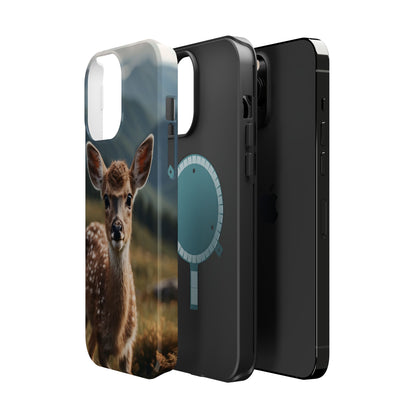 Gentle Fawn in Mountain Meadows MagSafe iPhone Case