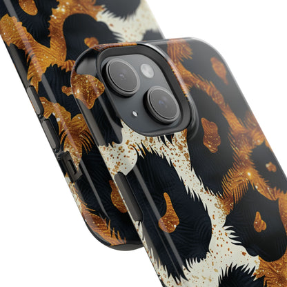 Safari Noir Gold Leopard iPhone Case