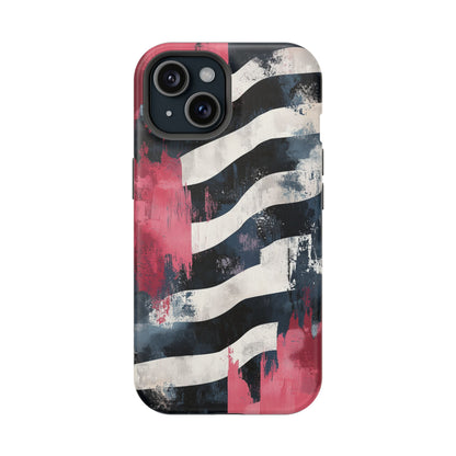 MagSafe iPhone Case: Blood Zebra – Bold Red & Black Pattern