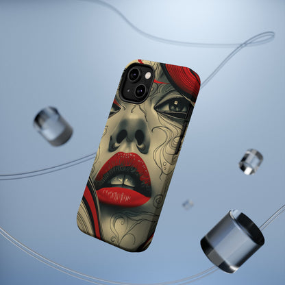 Bold Beauty Red Lips iPhone Case