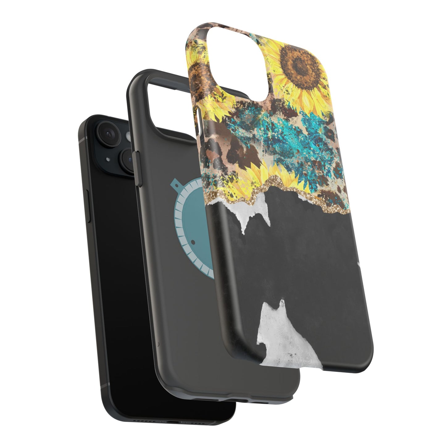 Rustic Sunflower Leopard Glam - MagSafe iPhone Series Case