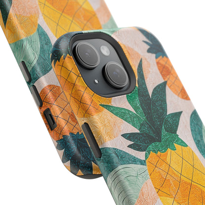 Tropical Pineapple MagSafe iPhone Case – Vibrant Fruit Design, Tough Dual-Layer Protection