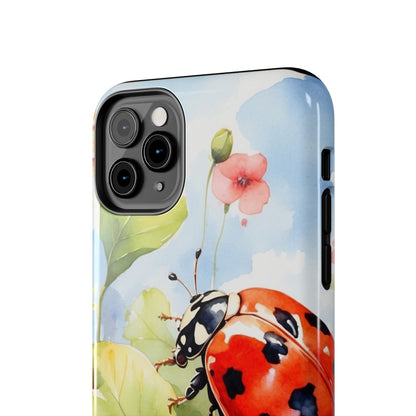 Watercolor Ladybug & Poppy Fields - iPhone Series Case