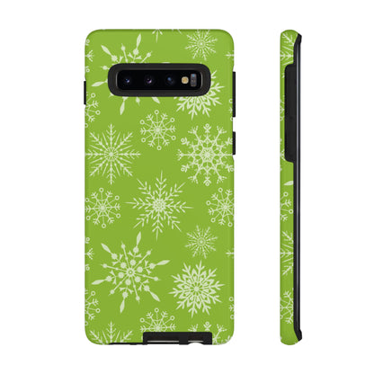 Green Snowflake Pattern – Samsung Galaxy Series Case