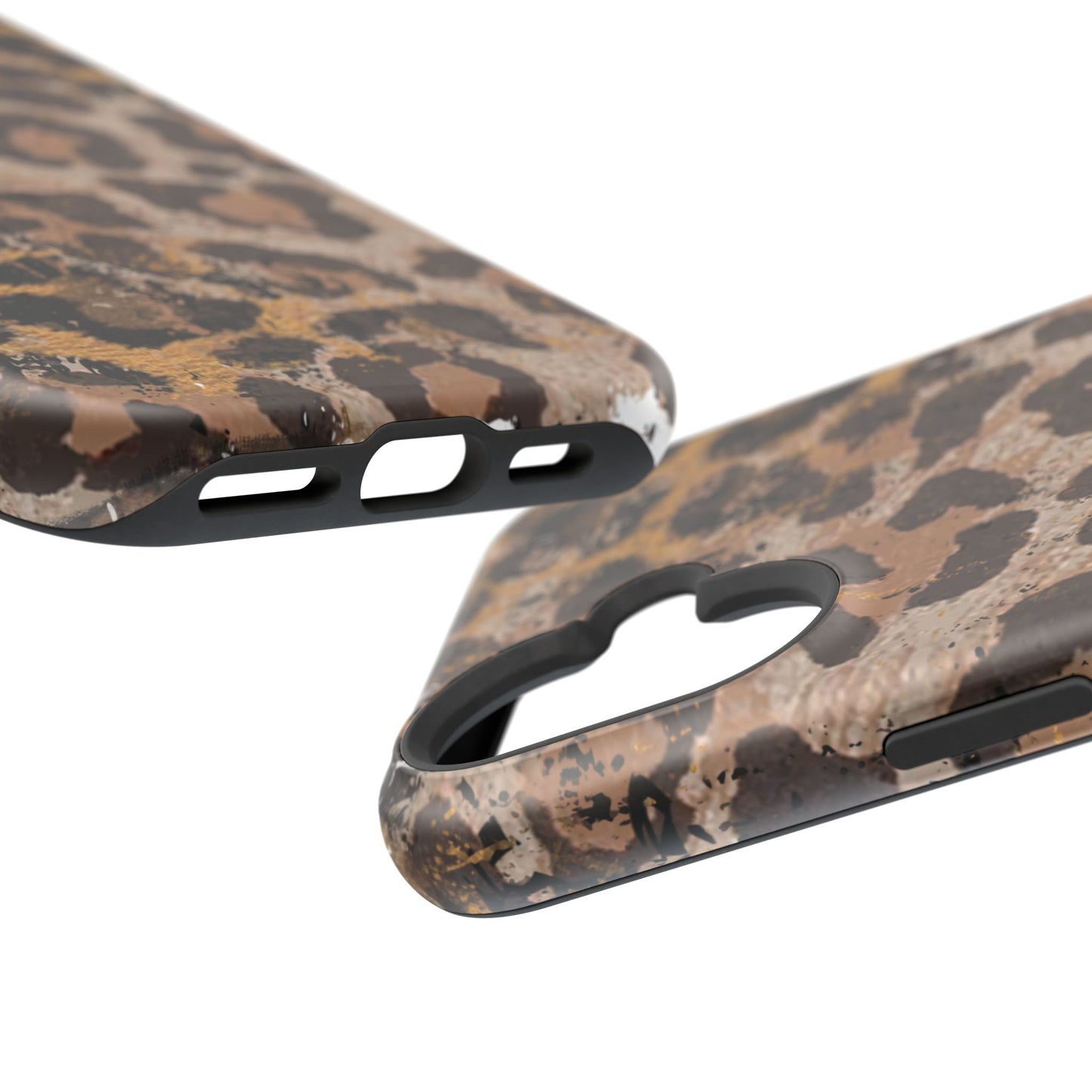 Vintage Distressed Leopard Print - MagSafe iPhone Series Case