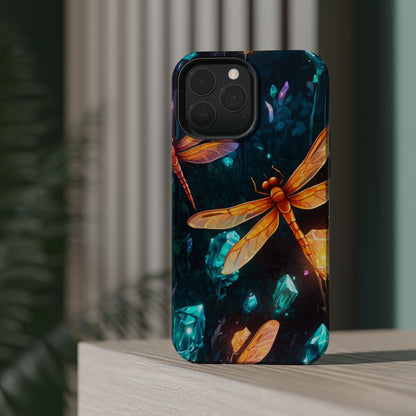 Mystical Dragonflies & Crystals – MagSafe iPhone Series Case