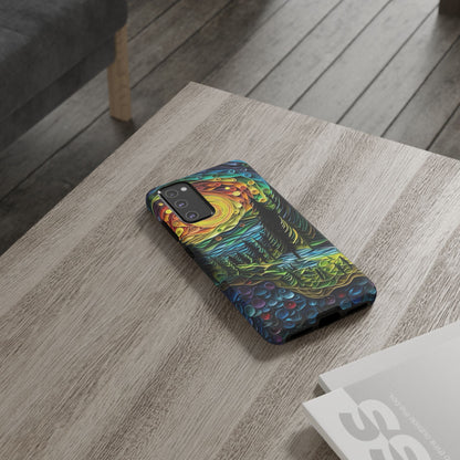 Radiant Forest Sunset Samsung Galaxy Case – Artistic Landscape Design