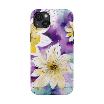 Abstract Floral Watercolor Splash - iPhone Series Case