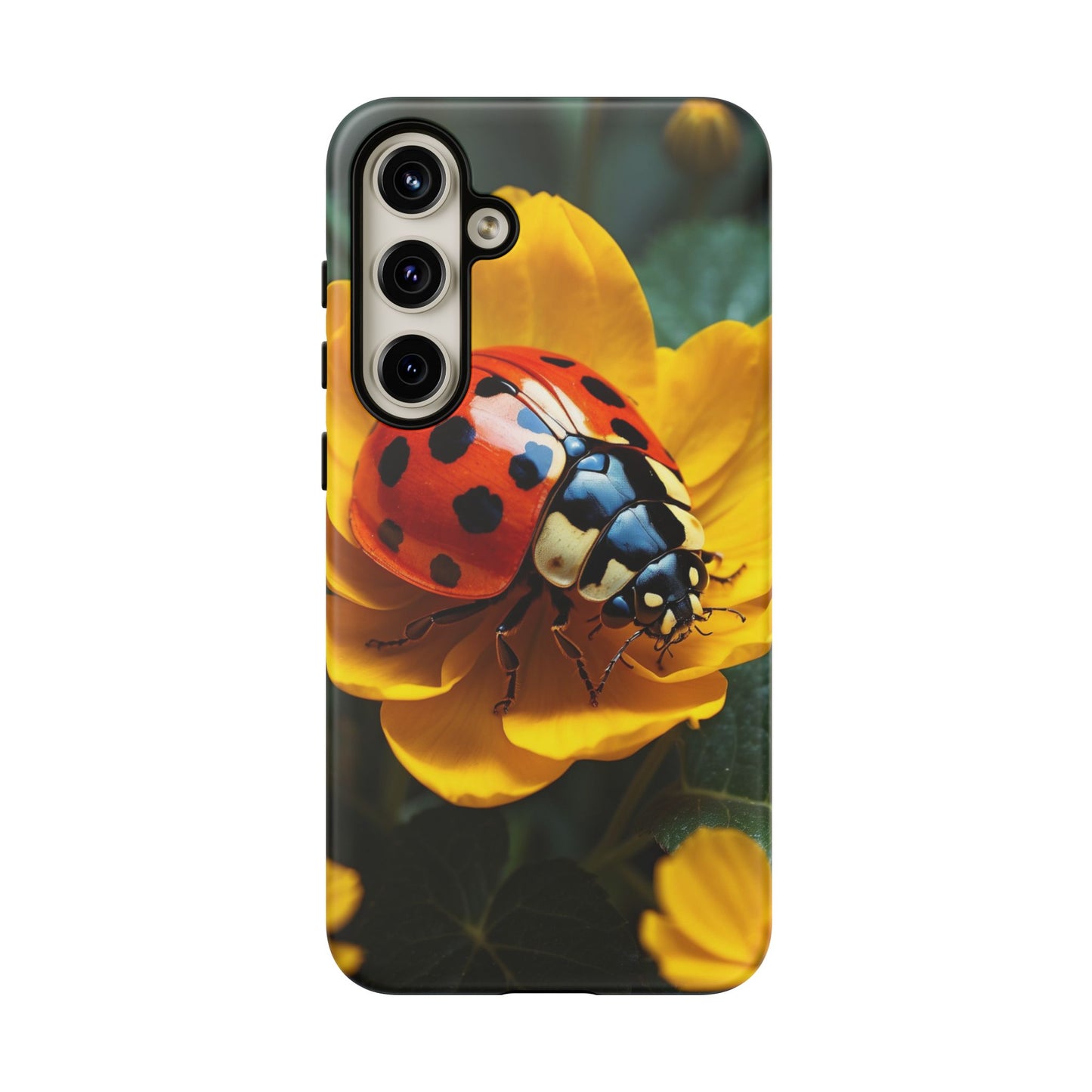 Golden Blooms & Ladybug Charm - Samsung Galaxy Case