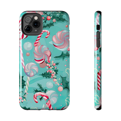 Candy Cane & Peppermint Holiday Delight – iPhone Series Case