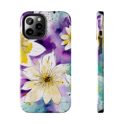 Abstract Floral Watercolor Splash - iPhone Series Case