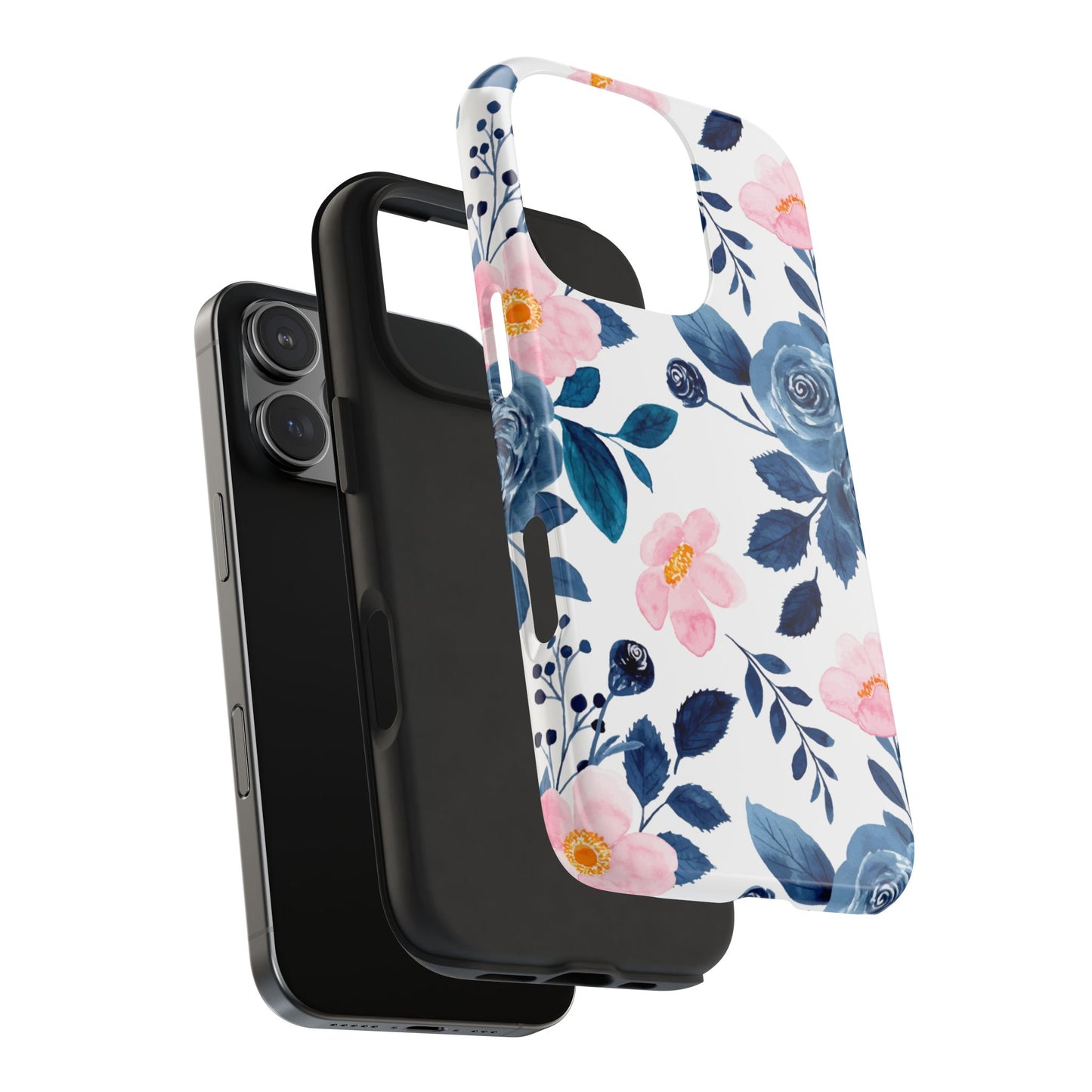 Pastel Garden Charm – iPhone Series Case with Watercolor Flowers