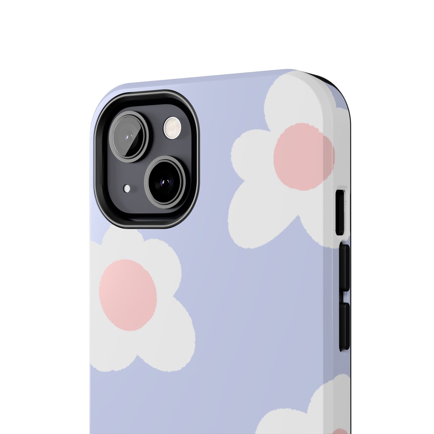 Retro Daisy Pastel Tough iPhone Case – Durable Design with Soft Matte Finish