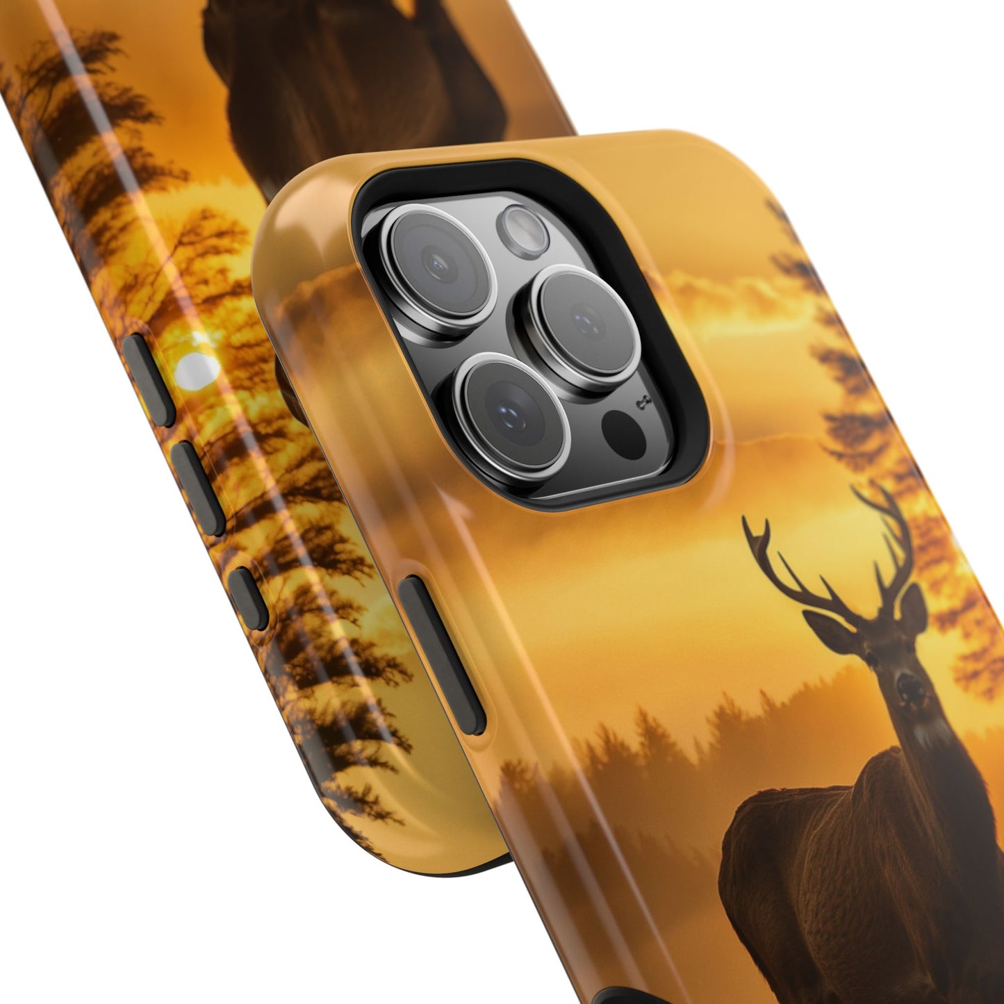 Sunset Majesty: Regal Stag – MagSafe iPhone Case