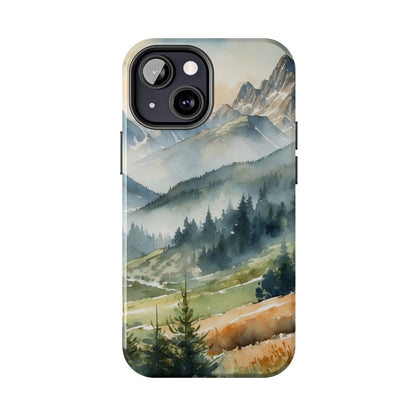 Serene Alpine Forest - iPhone Case