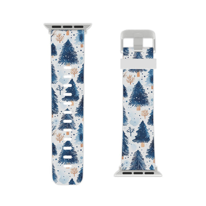 Winter Forest Watercolor Apple Watch Band