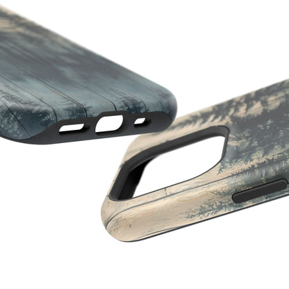 Misty Forest MagSafe iPhone Case - Rustic Nature-Inspired Protective Cover