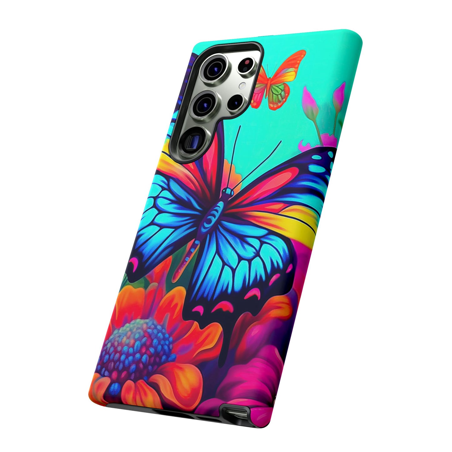 Vivid Butterfly & Floral Burst - Samsung Galaxy Case