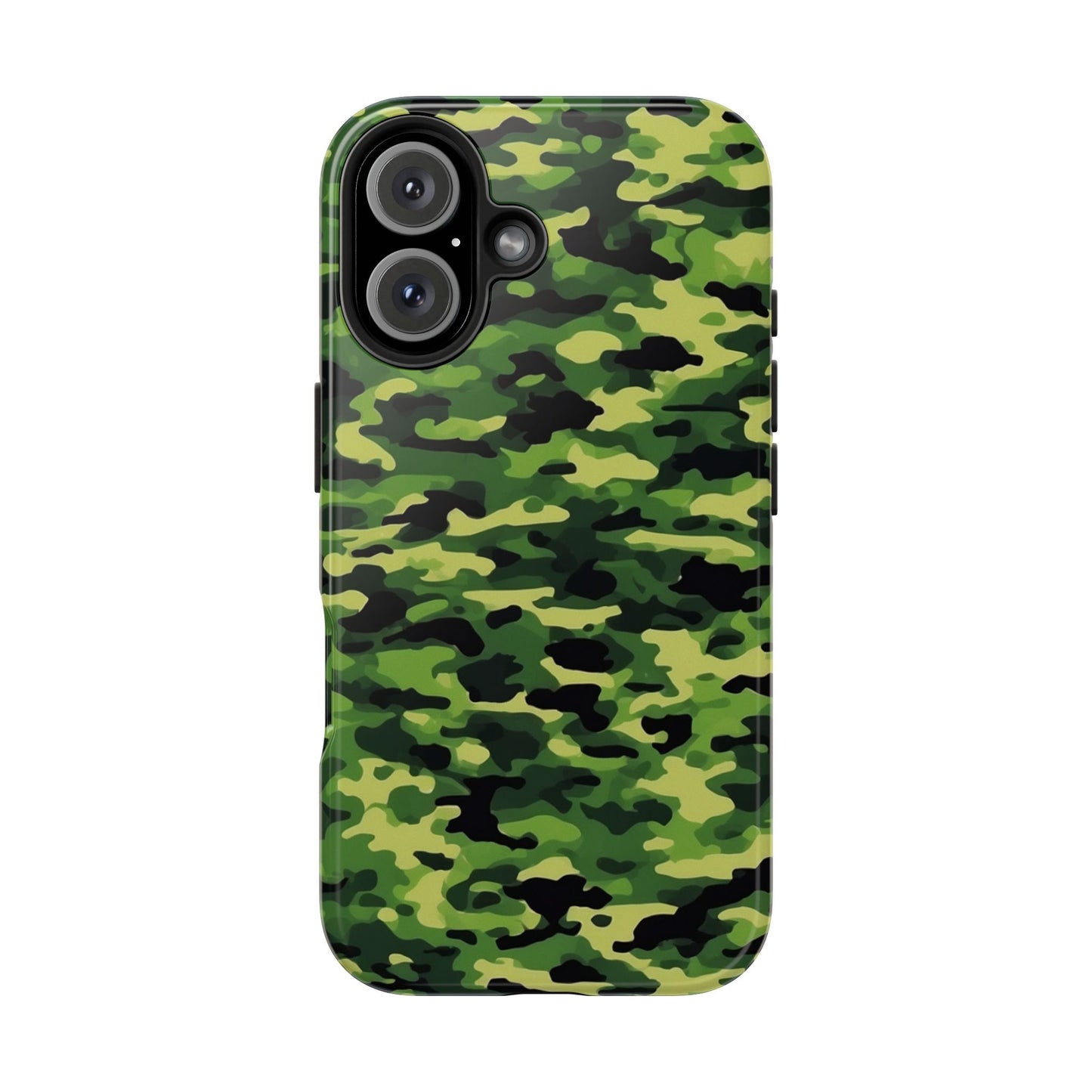 Green Woodland Camouflage – iPhone Case, Sleek and Durable Design