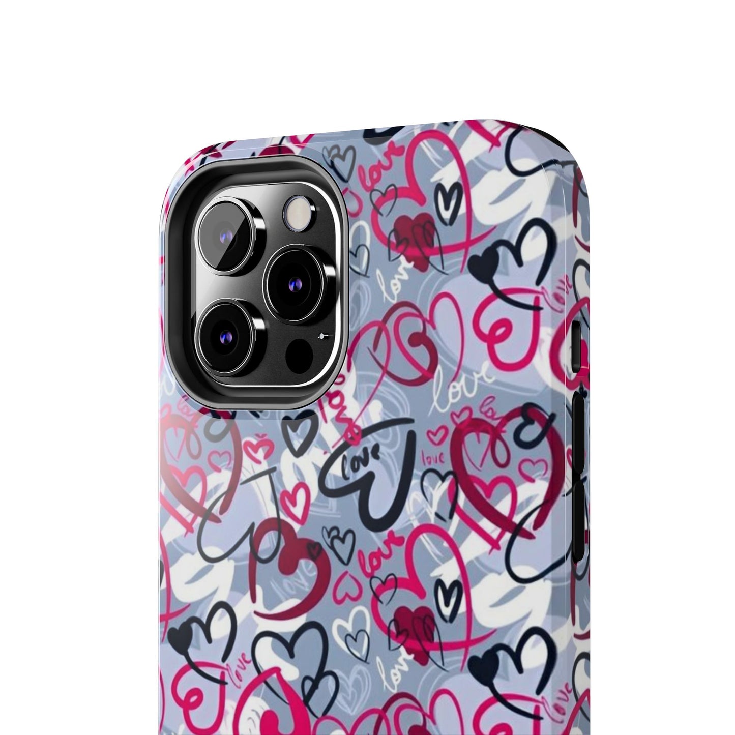 Graffiti Love Hearts iPhone Case