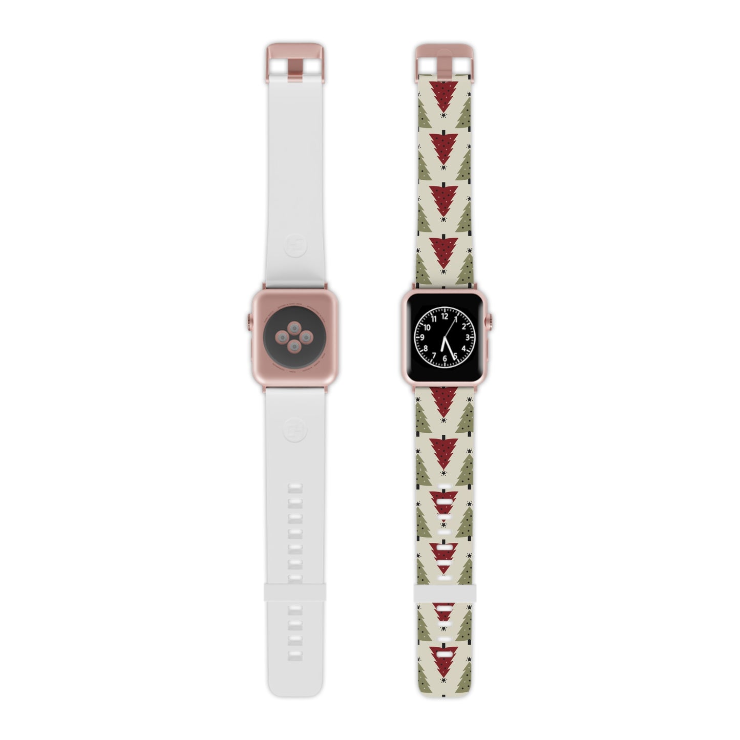 Retro Christmas Trees Pattern Apple Watch Band