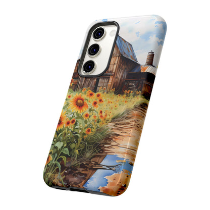 Sunflower iPhone Case  Rustic Farm Style