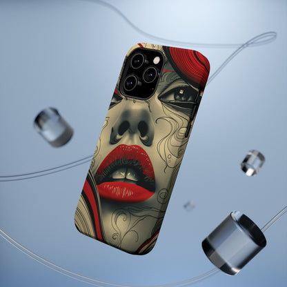 Bold Beauty Red Lips iPhone Case