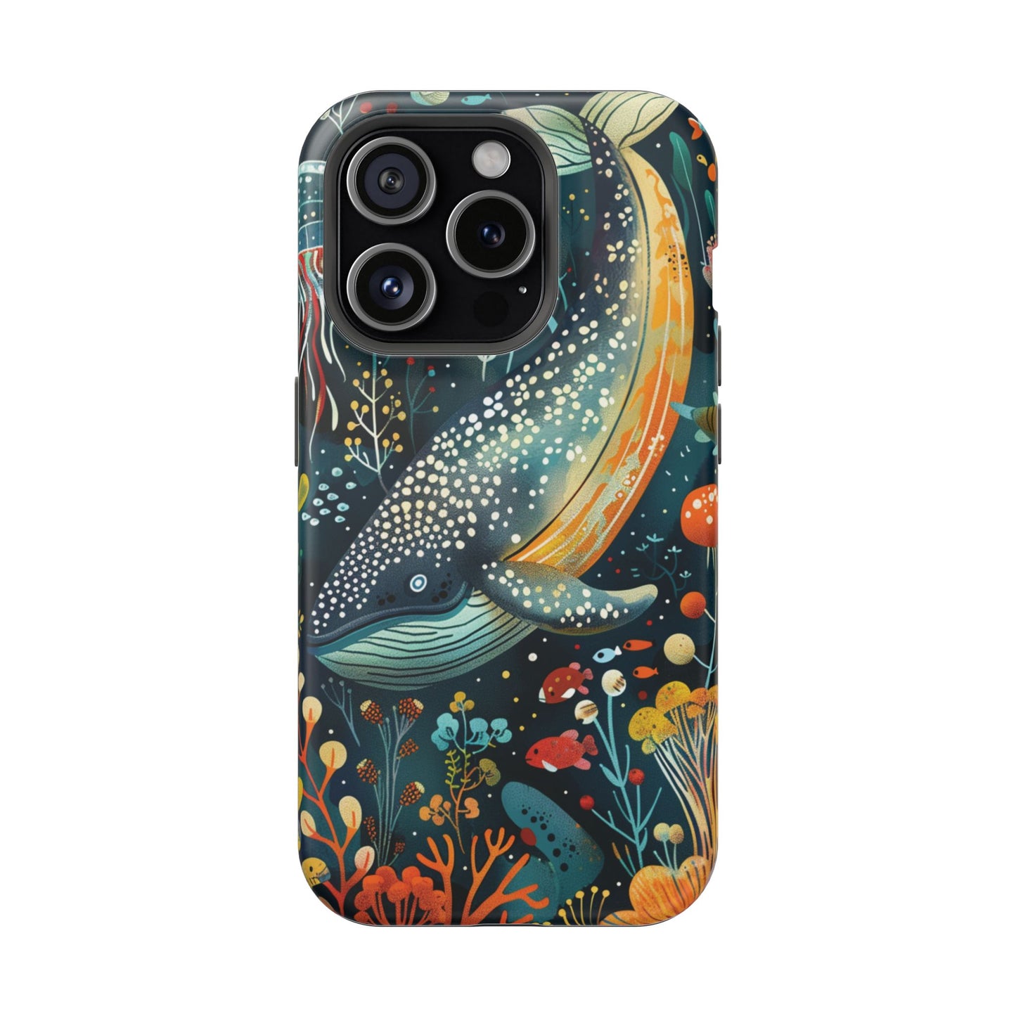 Oceanic Elegance Whale iPhone Case