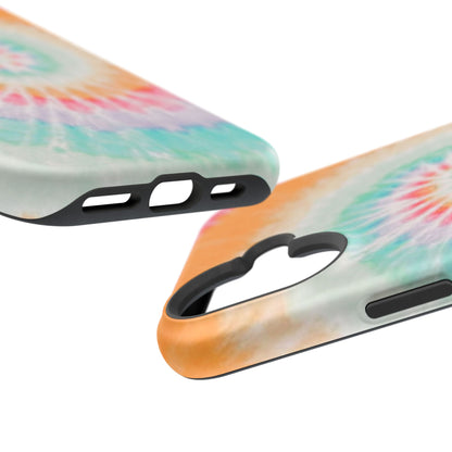 Pastel Tie-Dye MagSafe iPhone Case – Soft Colors & Magnetic Functionality