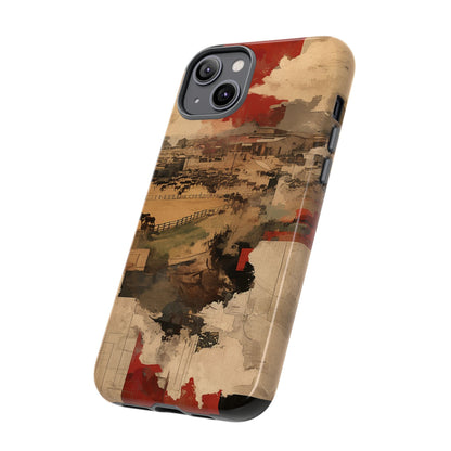 Vintage Abstract iPhone Case - Rustic Art Protective Cover