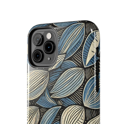 Botanical Leaf Pattern iPhone Case - Nature-Inspired Protective Cover