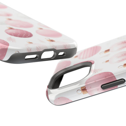 MagSafe iPhone Case: Merry in Pink – Christmas Balls