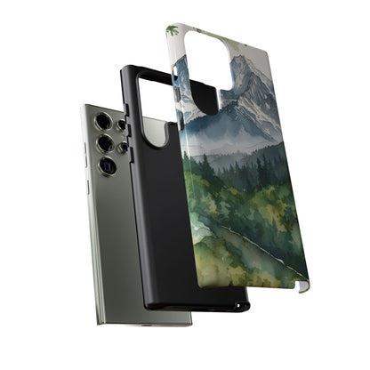 Watercolor Alpine Mountainscape - Samsung Galaxy Case