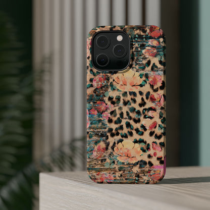 Rustic Floral Leopard - MagSafe iPhone Series Case